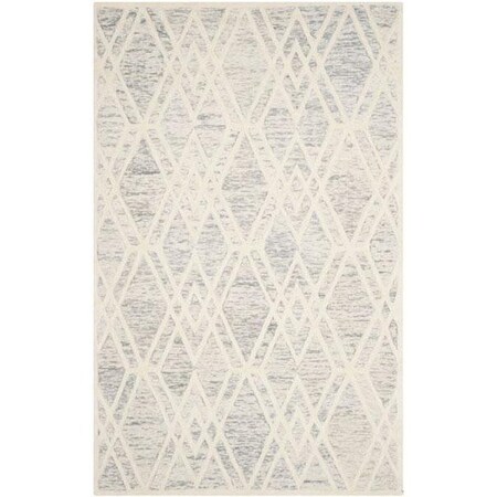 Safavieh Cambridge Small Rectangle Area Rug, Grey and Ivory - 4 x 6 ft. CAM729G-4